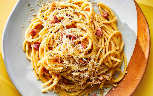 Pasta Carbonara  from Chrome web store to be run with OffiDocs Chromium online