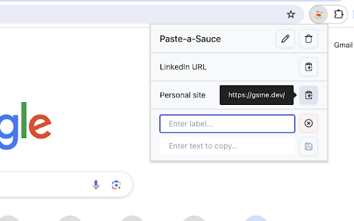 Paste a Sauce  from Chrome web store to be run with OffiDocs Chromium online