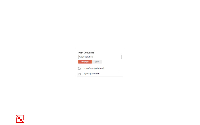 Path Converter  from Chrome web store to be run with OffiDocs Chromium online