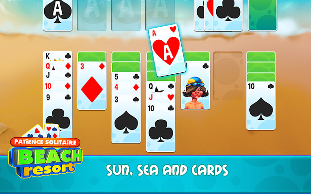 Patience Solitaire Beach Resort Card Game  from Chrome web store to be run with OffiDocs Chromium online