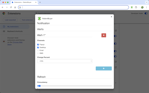 PatientBuyer  from Chrome web store to be run with OffiDocs Chromium online