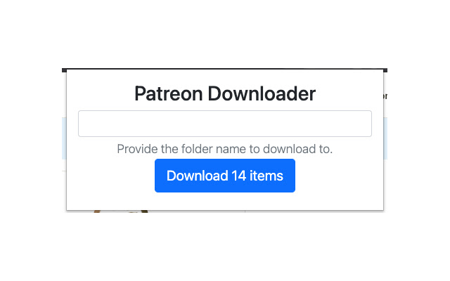 Patreon Downloader  from Chrome web store to be run with OffiDocs Chromium online