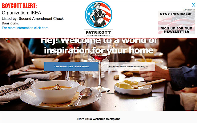 Patricott enabling the Patriot Boycott  from Chrome web store to be run with OffiDocs Chromium online