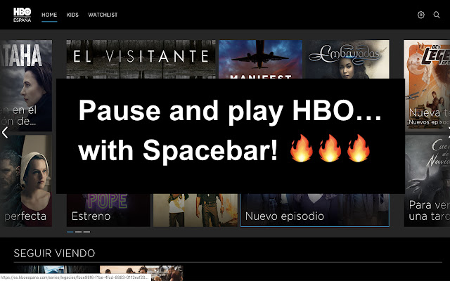 Pause HBO  from Chrome web store to be run with OffiDocs Chromium online