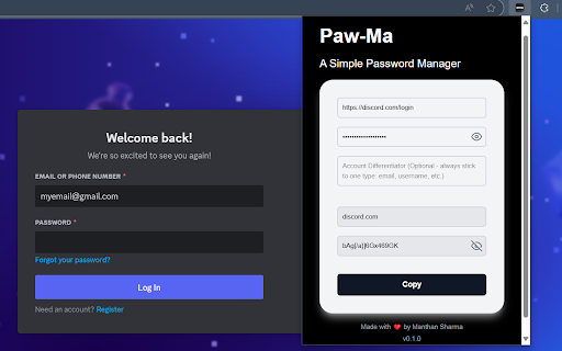 Paw Ma  from Chrome web store to be run with OffiDocs Chromium online