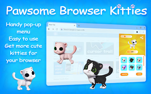 Pawsome Browser Kitties  from Chrome web store to be run with OffiDocs Chromium online