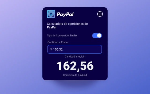 PayPal Fee Calculator  from Chrome web store to be run with OffiDocs Chromium online