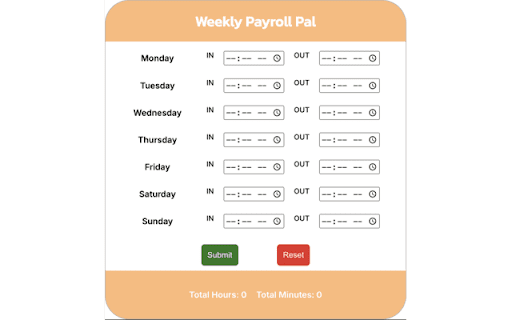 Payroll Pal  from Chrome web store to be run with OffiDocs Chromium online
