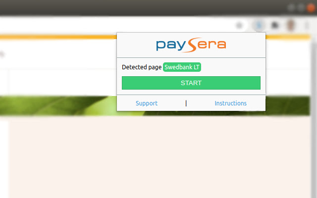 Paysera transfer templates importer  from Chrome web store to be run with OffiDocs Chromium online