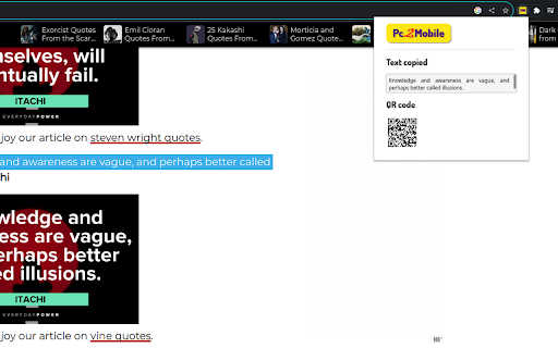 pc2mobile  from Chrome web store to be run with OffiDocs Chromium online