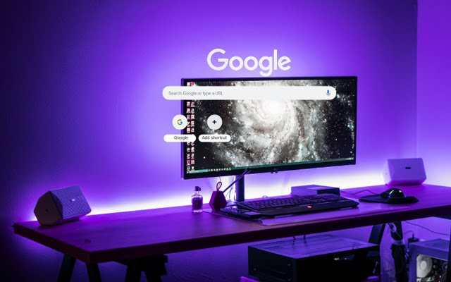 PC Gaming with Purple Light  from Chrome web store to be run with OffiDocs Chromium online