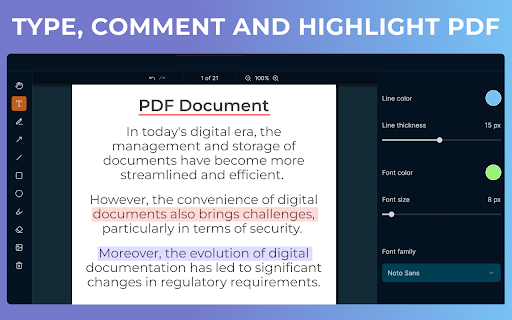 PDF Editor  from Chrome web store to be run with OffiDocs Chromium online