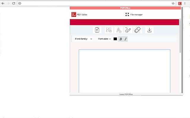 PDF editor PDFOffice to edit and create PDF  from Chrome web store to be run with OffiDocs Chromium online