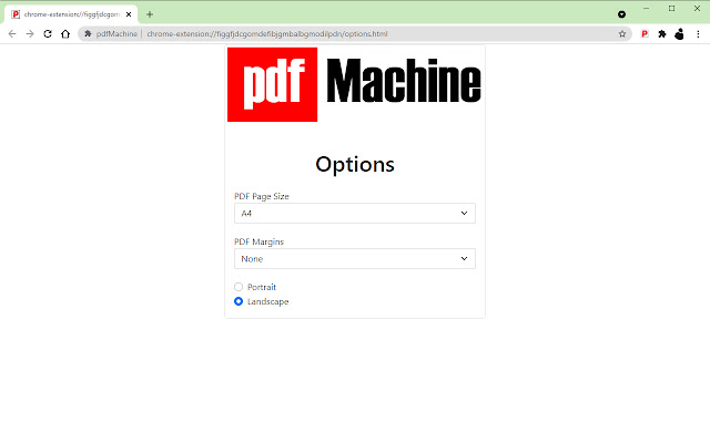 pdfMachine  from Chrome web store to be run with OffiDocs Chromium online