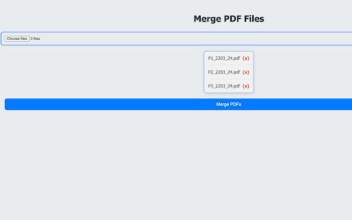 PDF Merger  from Chrome web store to be run with OffiDocs Chromium online
