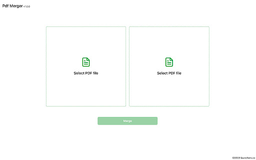 Pdf Merger Merge pdf files online  from Chrome web store to be run with OffiDocs Chromium online