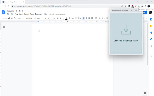 PDF Paster  from Chrome web store to be run with OffiDocs Chromium online