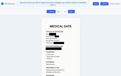PDF Redactor  from Chrome web store to be run with OffiDocs Chromium online