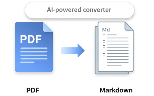 PDF Scribe Convert PDF to Markdown with AI Magic  from Chrome web store to be run with OffiDocs Chromium online