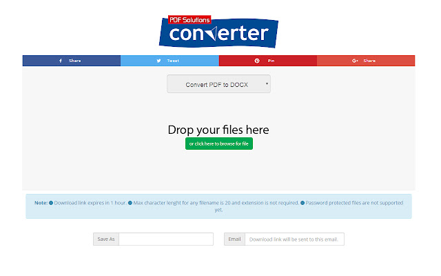 PDF to DOCX Converter  from Chrome web store to be run with OffiDocs Chromium online