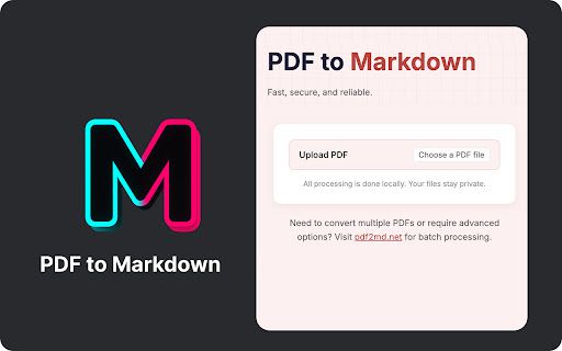 PDF to Markdown Converter  from Chrome web store to be run with OffiDocs Chromium online