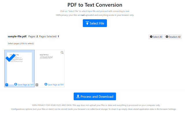 PDF to Text (by PDFLite.co)  from Chrome web store to be run with OffiDocs Chromium online