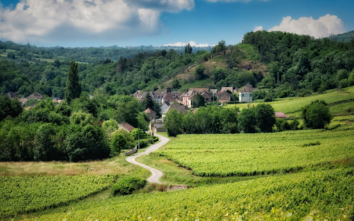 Peaceful green village  from Chrome web store to be run with OffiDocs Chromium online