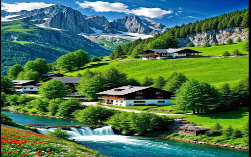 Peaceful nature wallpape  from Chrome web store to be run with OffiDocs Chromium online