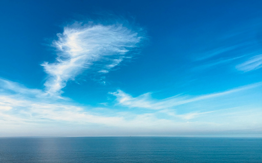 Peaceful sea and sky  from Chrome web store to be run with OffiDocs Chromium online