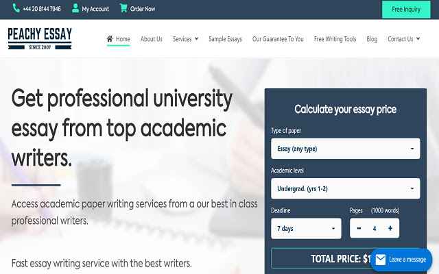 Peachyessay Get Professional Essay  from Chrome web store to be run with OffiDocs Chromium online