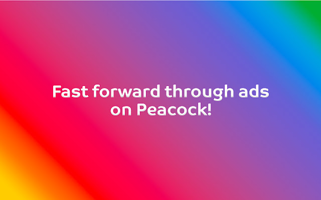Peacock Ad Skipper | Ad Blocker  from Chrome web store to be run with OffiDocs Chromium online