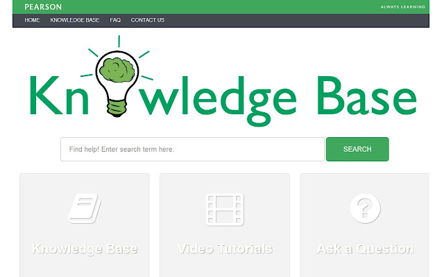 Pearson Knowledge Base  from Chrome web store to be run with OffiDocs Chromium online