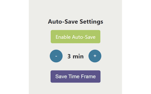 PebblePad Auto Save  from Chrome web store to be run with OffiDocs Chromium online