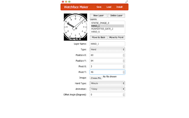 Pebble Watchface Creator  from Chrome web store to be run with OffiDocs Chromium online