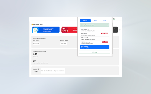 Pedidos | Gestor iFood  from Chrome web store to be run with OffiDocs Chromium online