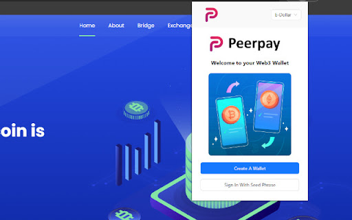 Peerpay Wallet  from Chrome web store to be run with OffiDocs Chromium online