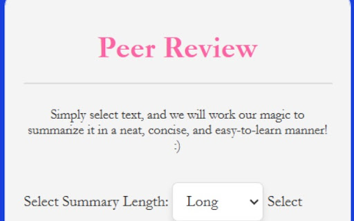 PeerReview  from Chrome web store to be run with OffiDocs Chromium online