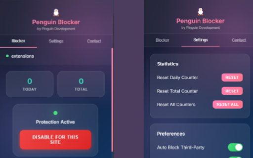 Penguin Blocker Ad Blocker  from Chrome web store to be run with OffiDocs Chromium online