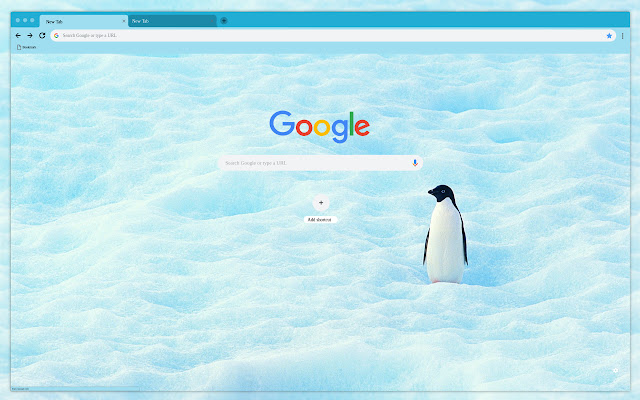 Penguin in the snow  from Chrome web store to be run with OffiDocs Chromium online
