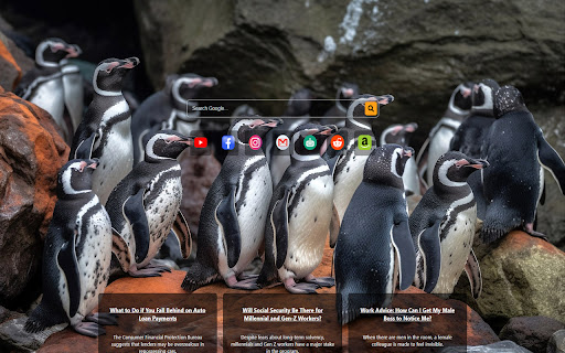 Penguins  from Chrome web store to be run with OffiDocs Chromium online