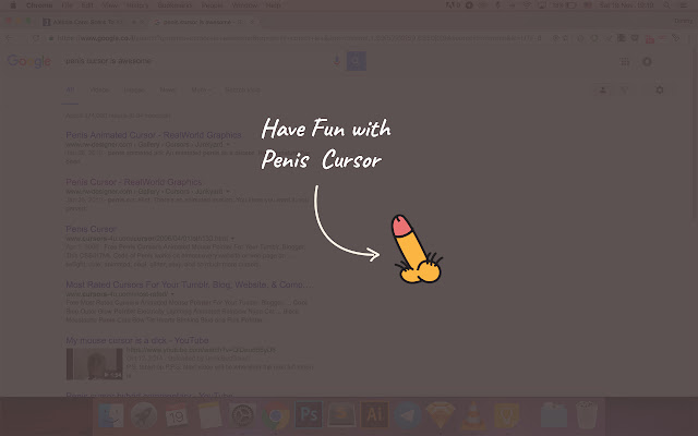 Penis Cursor  from Chrome web store to be run with OffiDocs Chromium online