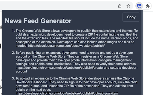 Penless Digest  from Chrome web store to be run with OffiDocs Chromium online