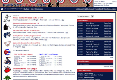 Pennant Chase Sim Baseball  from Chrome web store to be run with OffiDocs Chromium online
