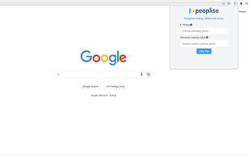 Peoplise Extension  from Chrome web store to be run with OffiDocs Chromium online
