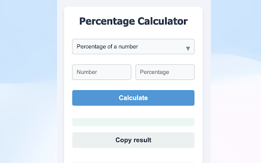 Percentage Calculator Pro  from Chrome web store to be run with OffiDocs Chromium online