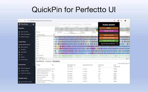 Perfetto QuickPin  from Chrome web store to be run with OffiDocs Chromium online