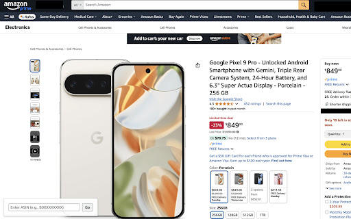 Permanent ASIN Finder  from Chrome web store to be run with OffiDocs Chromium online