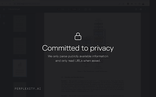 Perplexity AI Companion  from Chrome web store to be run with OffiDocs Chromium online