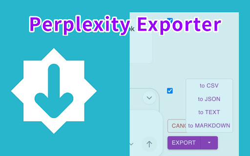 Perplexity Exporter Extract chat convos easily from Chrome web store to be run with OffiDocs Chromium online Perplexity Exporter Extract chat convos easily from Chrome web store to be run with OffiDocs Chromium online