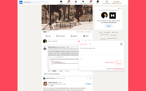 Personal AIBrand Extension  from Chrome web store to be run with OffiDocs Chromium online